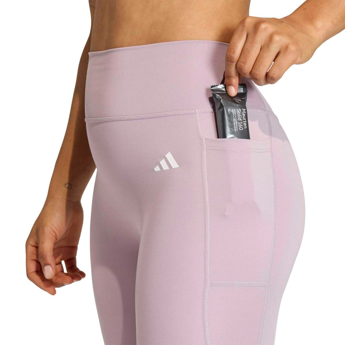 Adidas Optime Essentials Ön Dikişsiz Kadın Pembe Tayt görsel 2