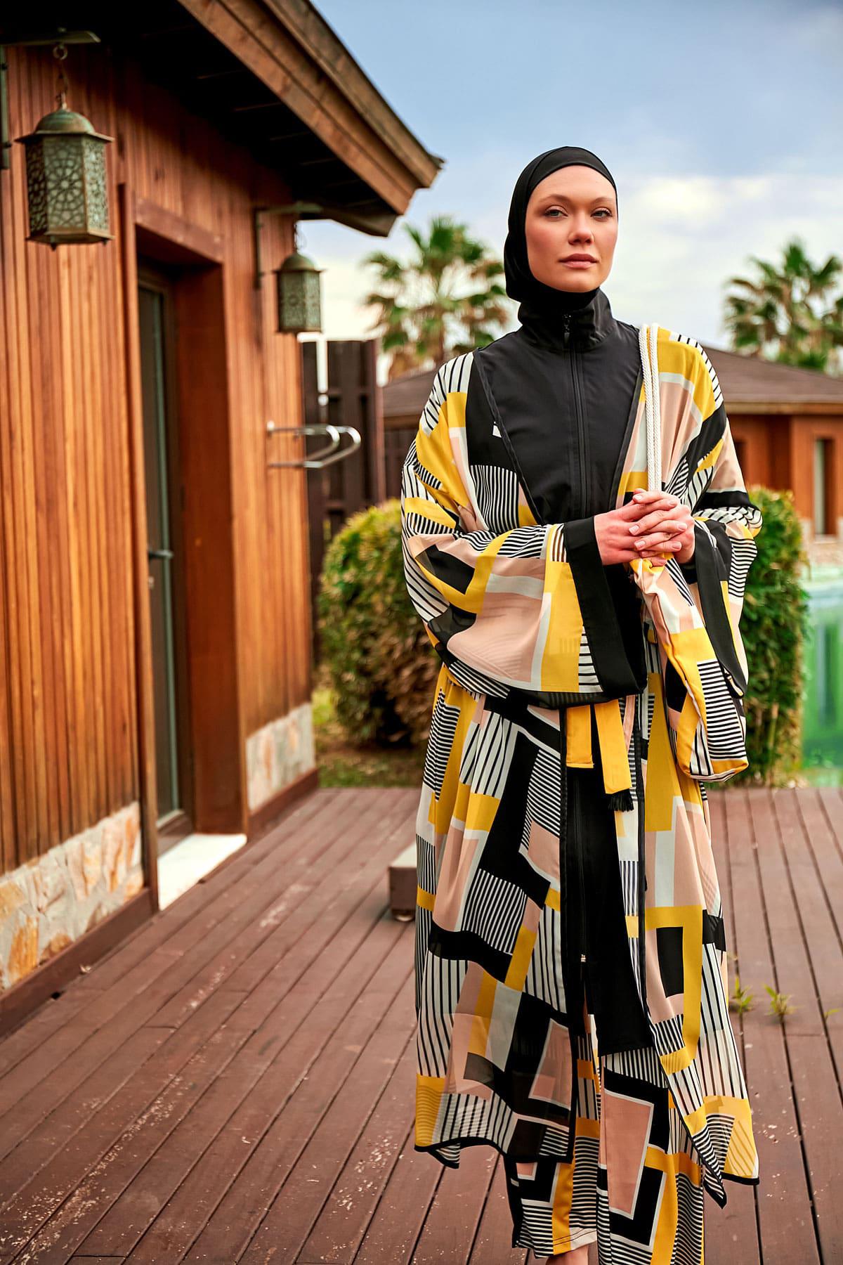 Marina Desenli Siyah PAREO görsel 4