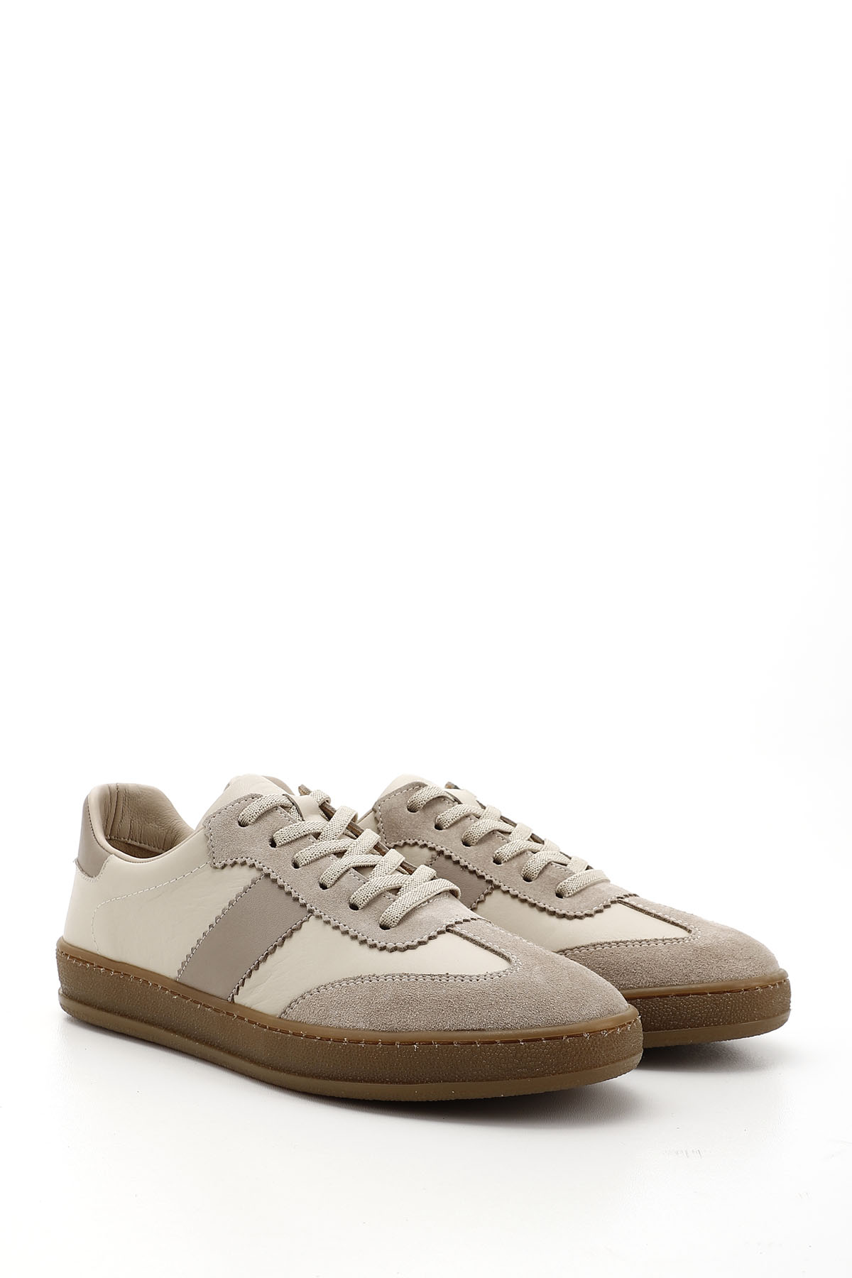 GÖNDERİ(R) Kadın BEJ-CAMEL Bağcıklı Hakiki Deri Sneaker görsel 2