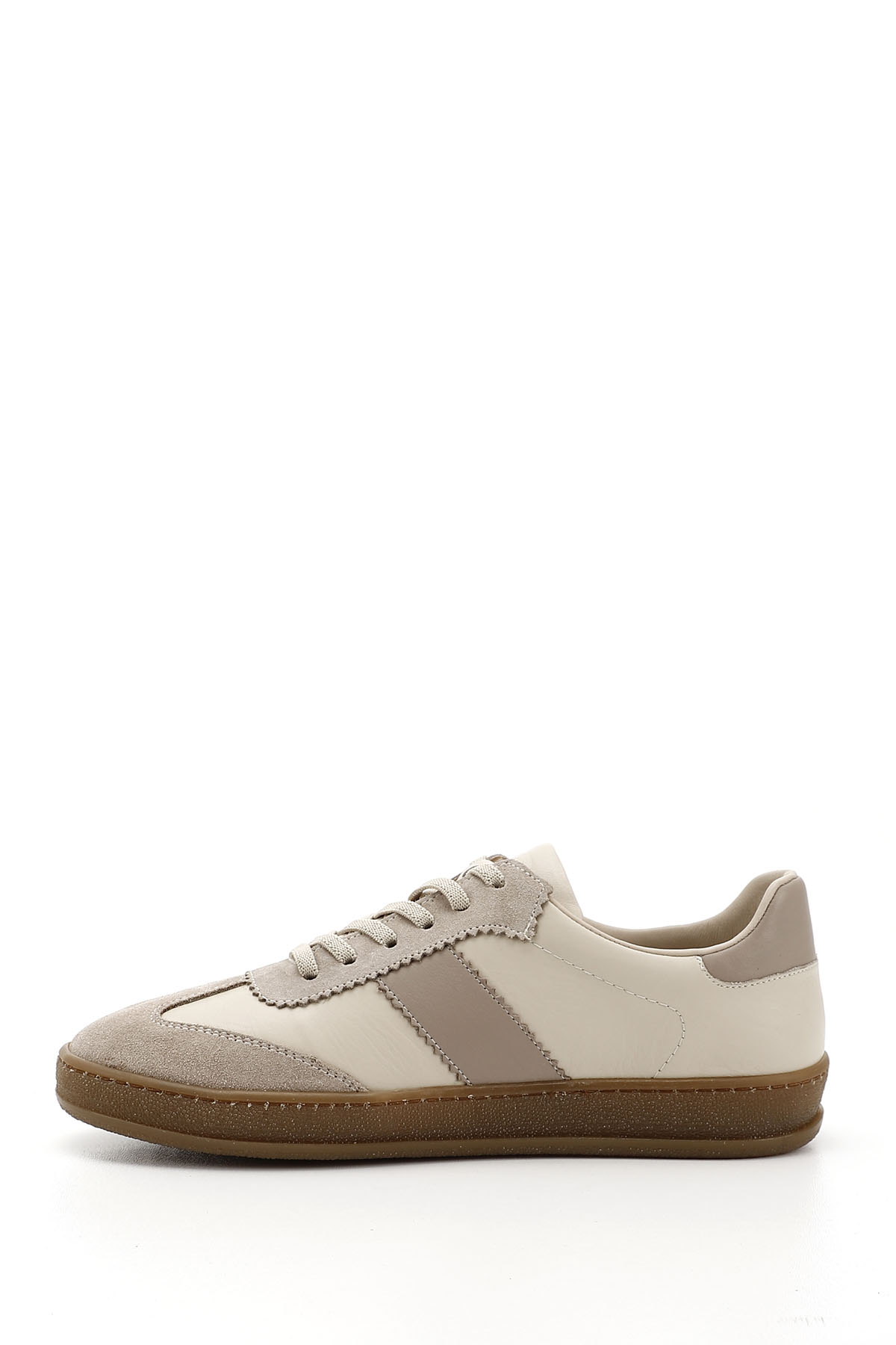 GÖNDERİ(R) Kadın BEJ-CAMEL Bağcıklı Hakiki Deri Sneaker görsel 3