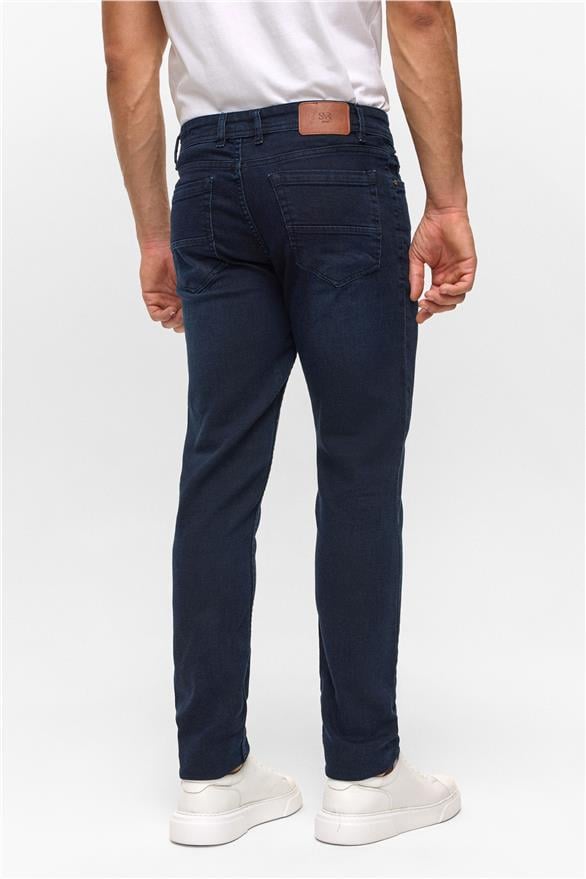Süvari Mavi Slim Denim Jean Pantolon görsel 5
