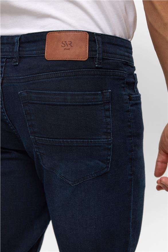 Süvari Mavi Slim Denim Jean Pantolon görsel 6