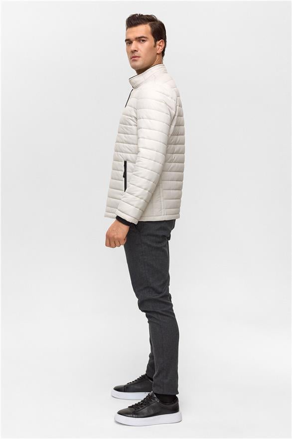 Süvari Taş Slim Kapitone Mont görsel 6