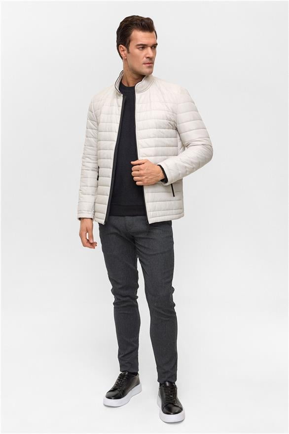 Süvari Taş Slim Kapitone Mont görsel 8