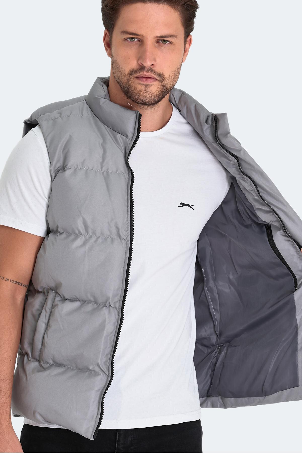 SLAZENGER HEIDA Erkek Yelek Koyu Gri görsel 4