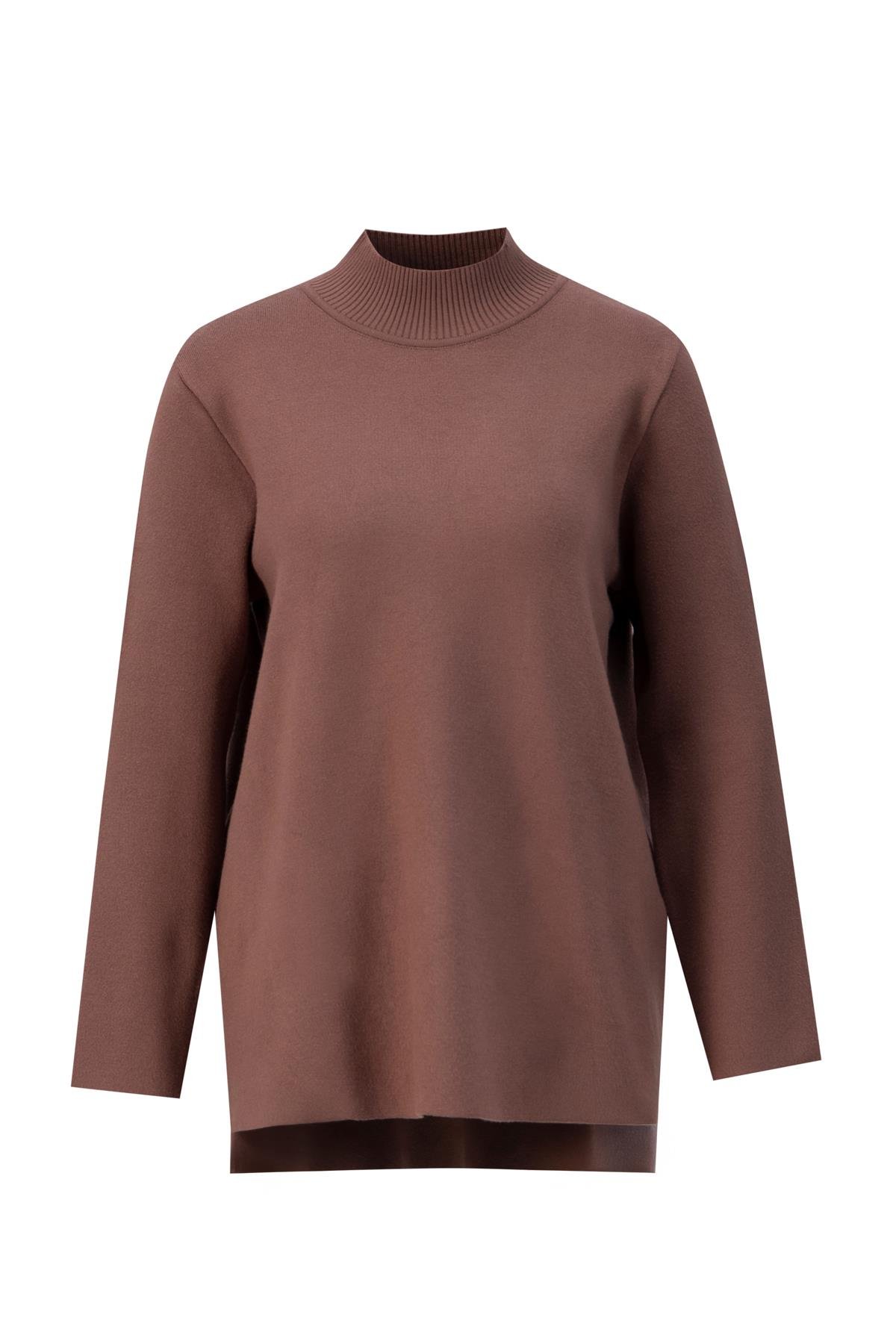 ARMİNE Pantolonlu Triko Takım 24Kd4219 Acı Kahve görsel 6