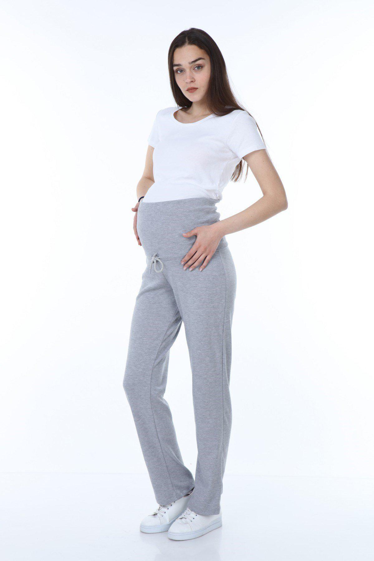 Luvmabelly Beli Ayarlamalı Lastikli Kadın Hamile Eşofman görsel 3
