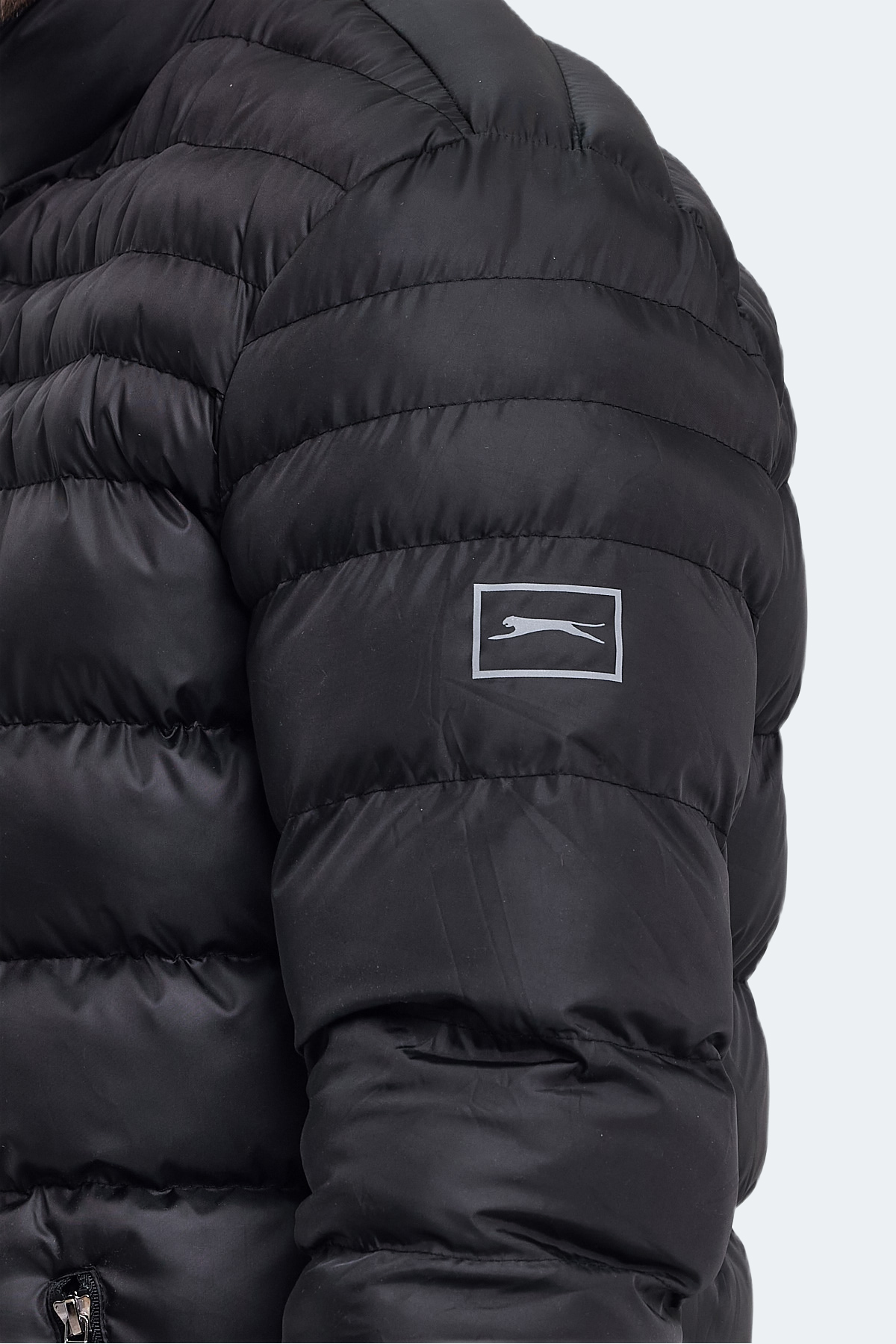 SLAZENGER HORIZON Erkek Şişme Mont & Kaban Siyah görsel 6