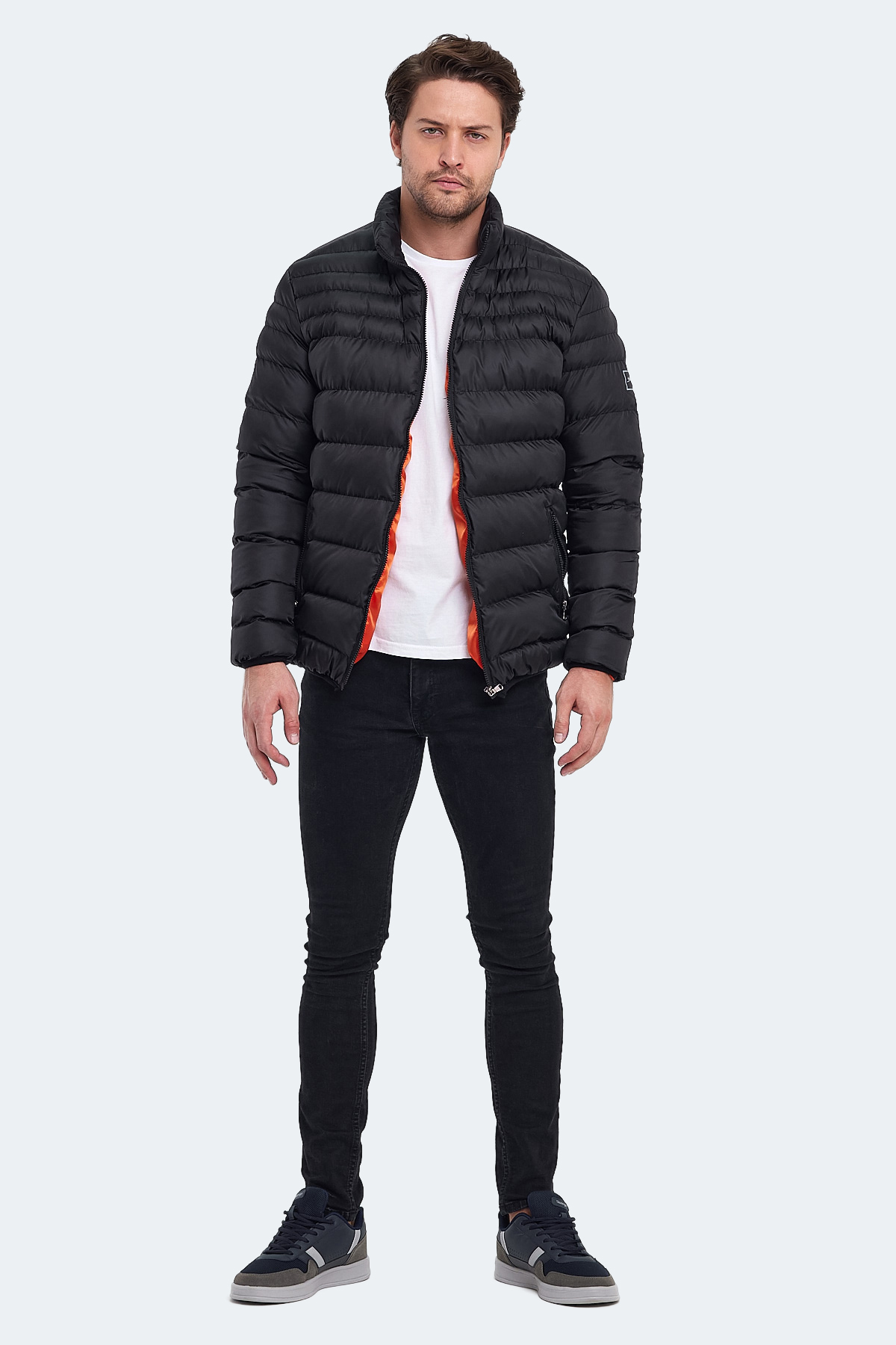 SLAZENGER HORIZON Erkek Şişme Mont & Kaban Siyah görsel 7