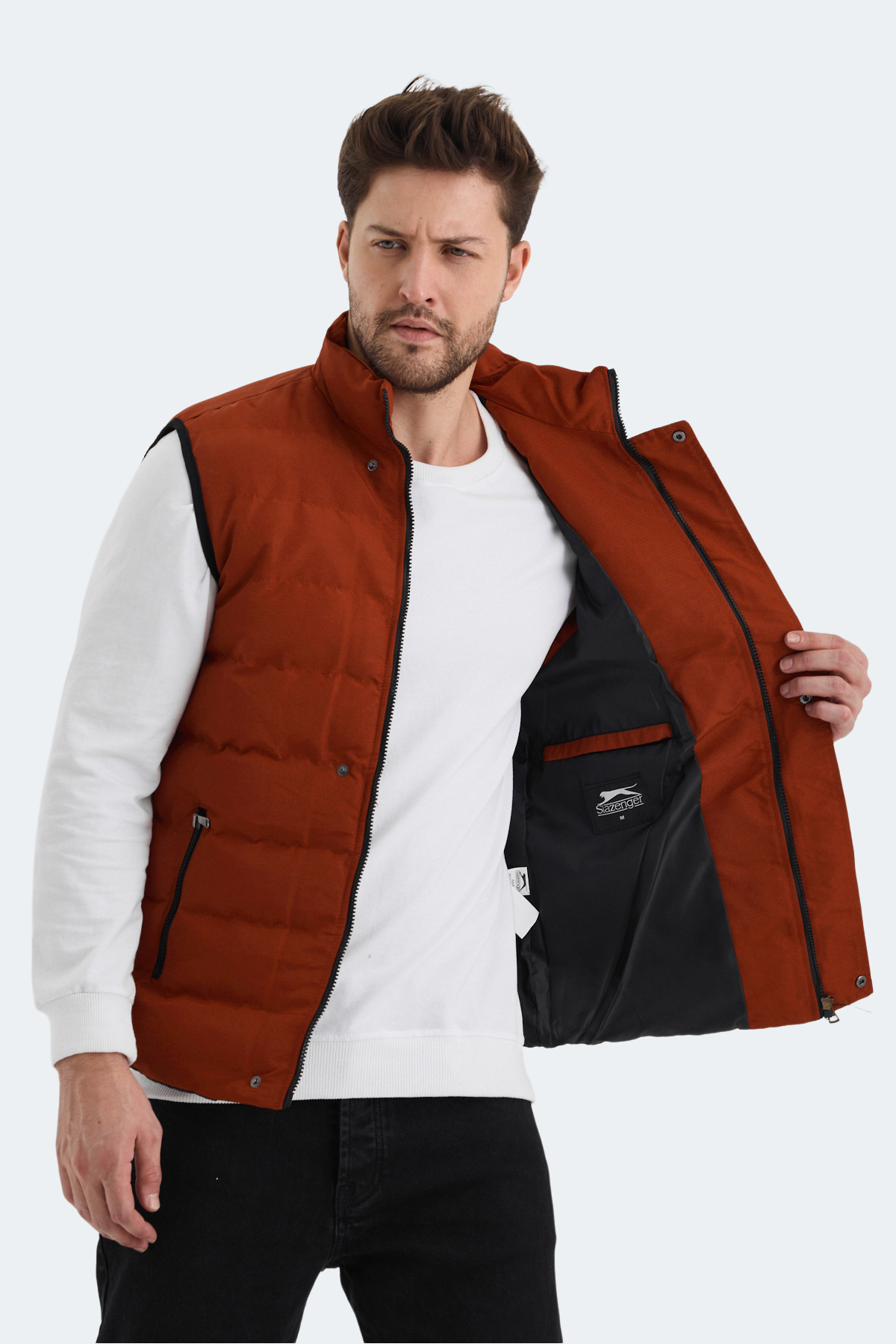 SLAZENGER ZULA Erkek Yelek Turuncu görsel 6