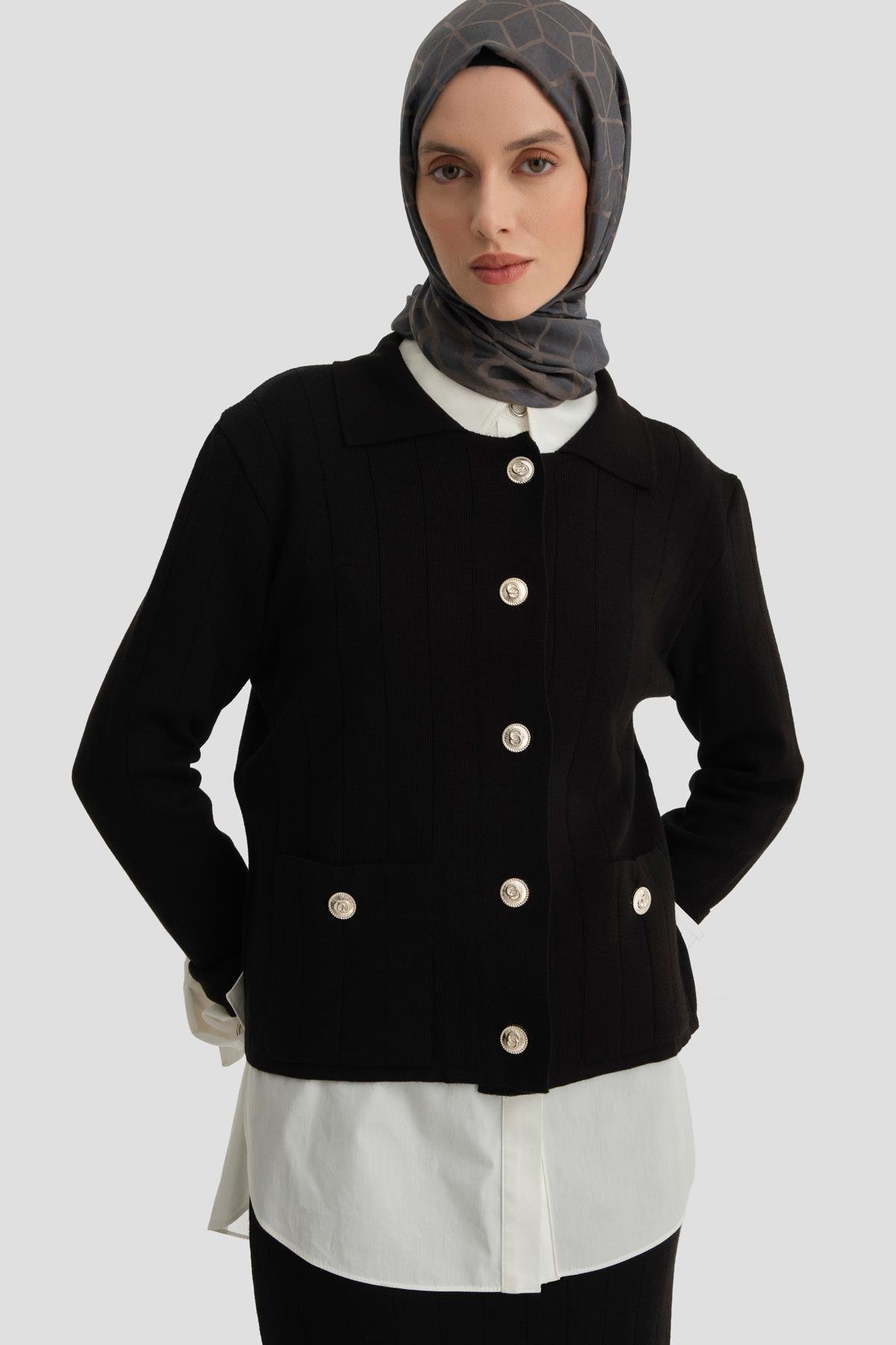 ARMİNE Triko Takım 24Kd4204 Siyah
