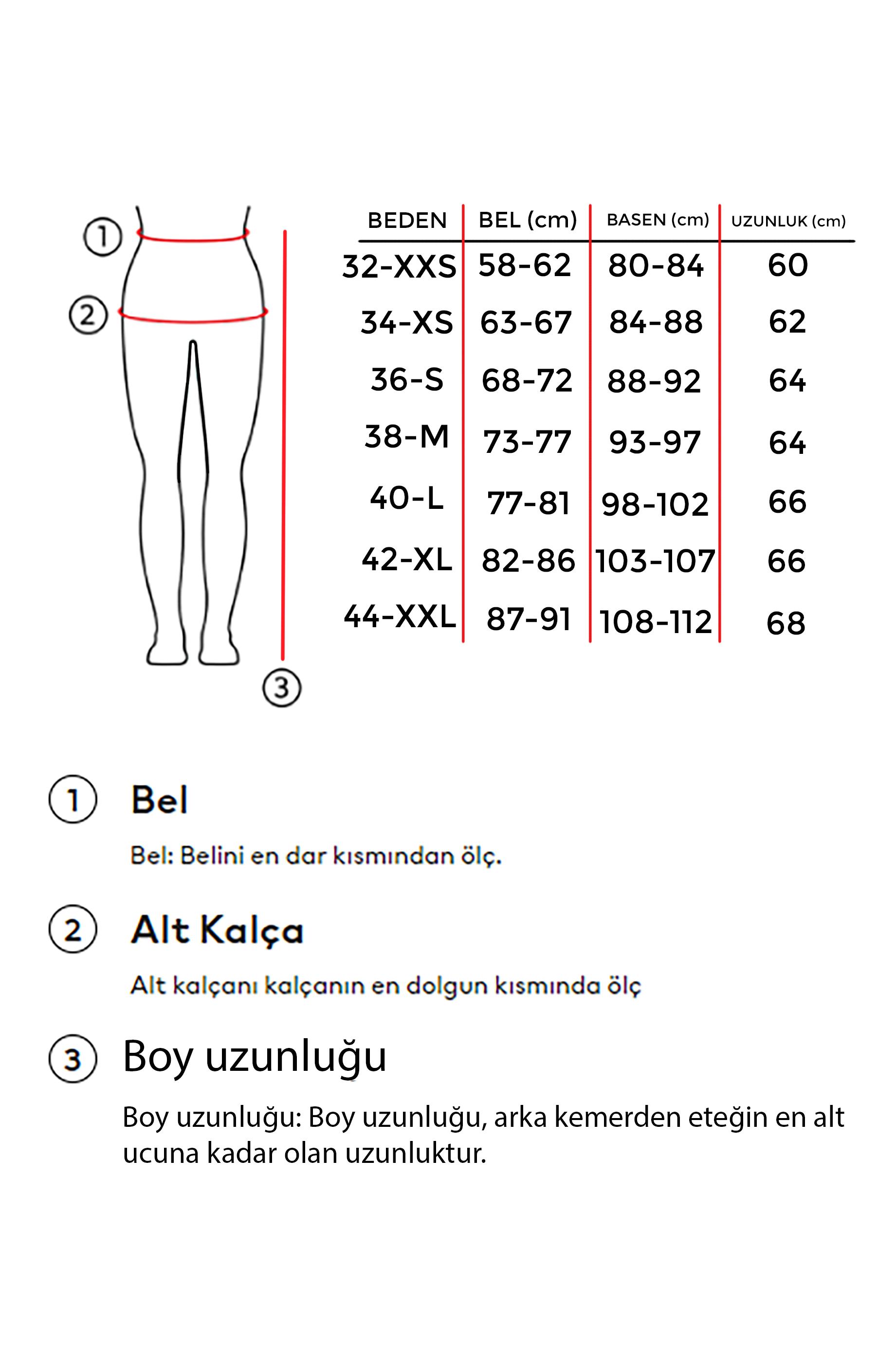 It's Basic Kadın Tint jean Rengi Midi Boy Yüksek Bel Yırtmaçlı Jean Etek görsel 4