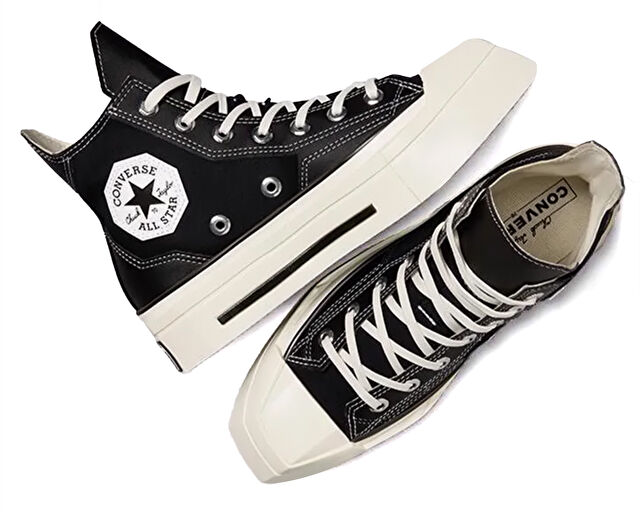 Converse Chuck 70 De Luxe Squared Kadın Günlük Ayakkabı A06435C Siyah görsel 3