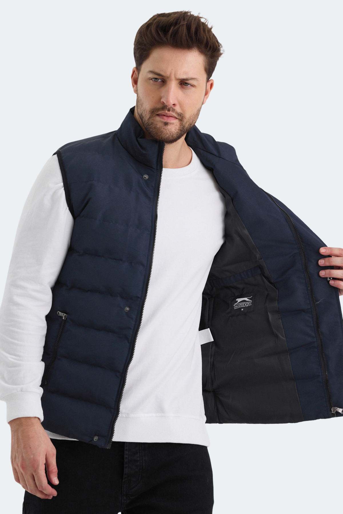 SLAZENGER ZULA Erkek Yelek Lacivert görsel 6