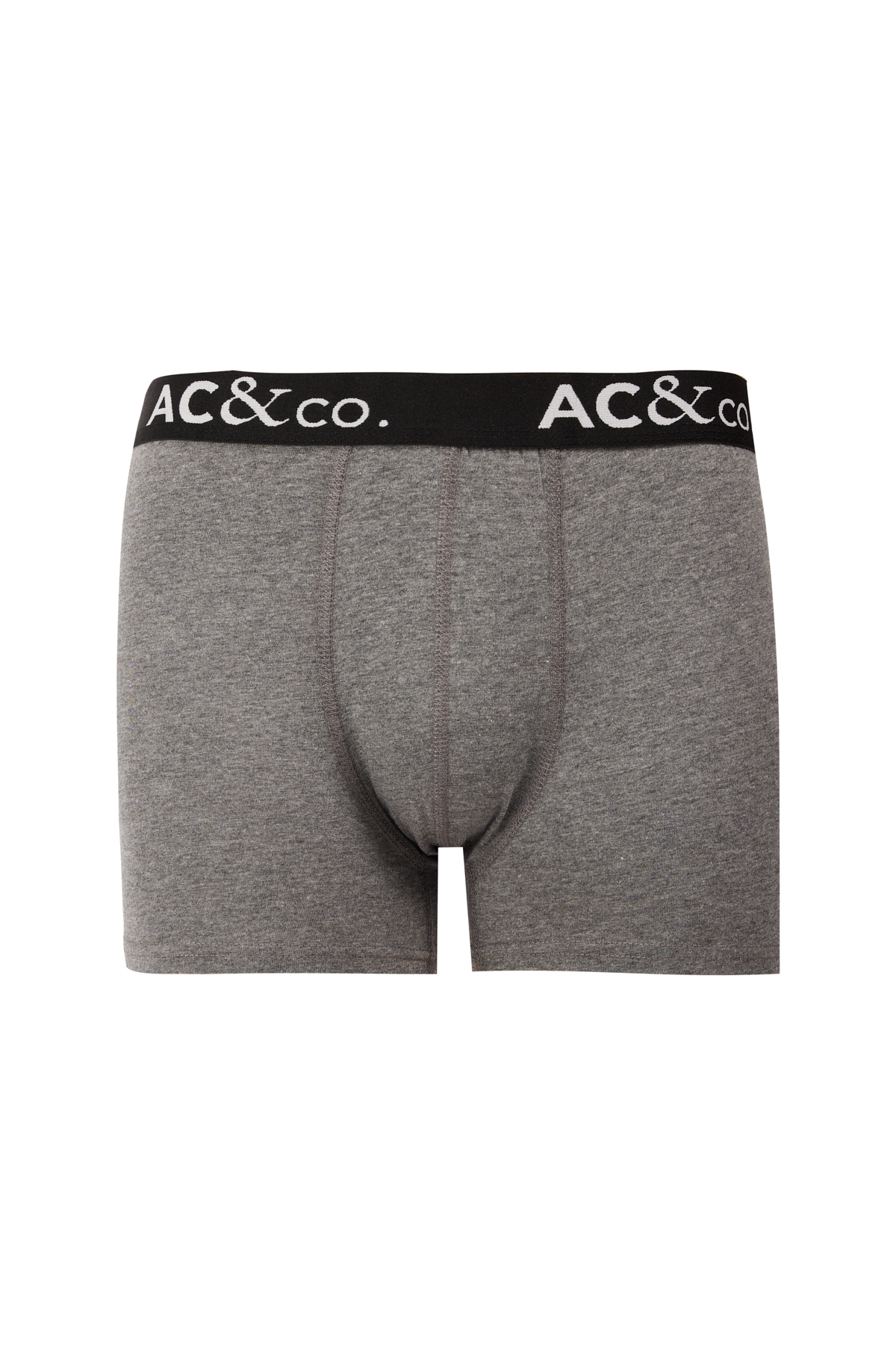 AC&Co / Altınyıldız Classics Erkek Siyah-Antrasit Pamuklu Esnek 3'lü Boxer Paketi görsel 3