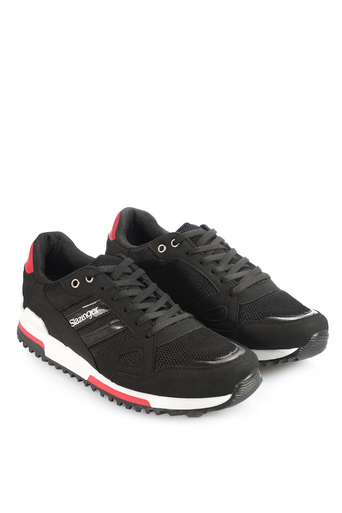 SLAZENGER MAROON I Erkek Sneaker Ayakkabı Siyah / Kırmızı görsel 3