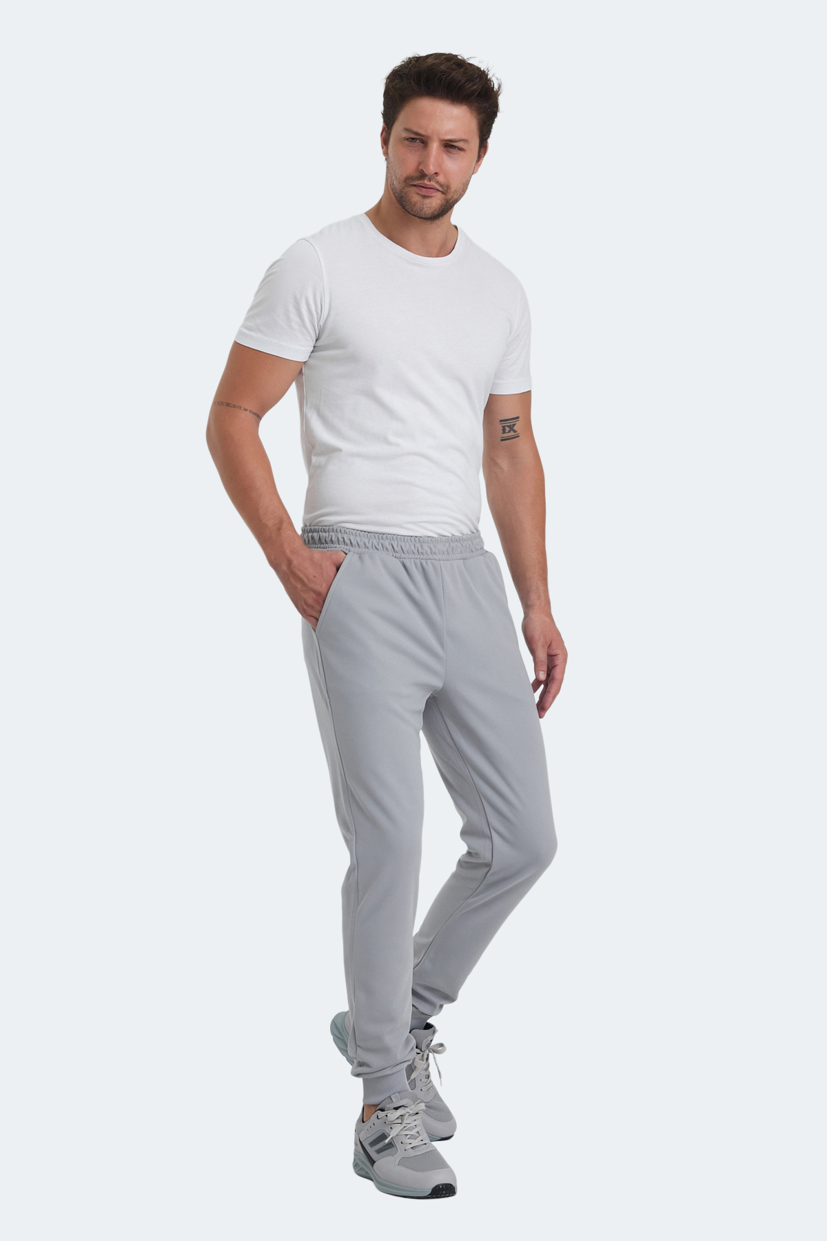 SLAZENGER RICHA Erkek Eşofman Altı Gri görsel 4
