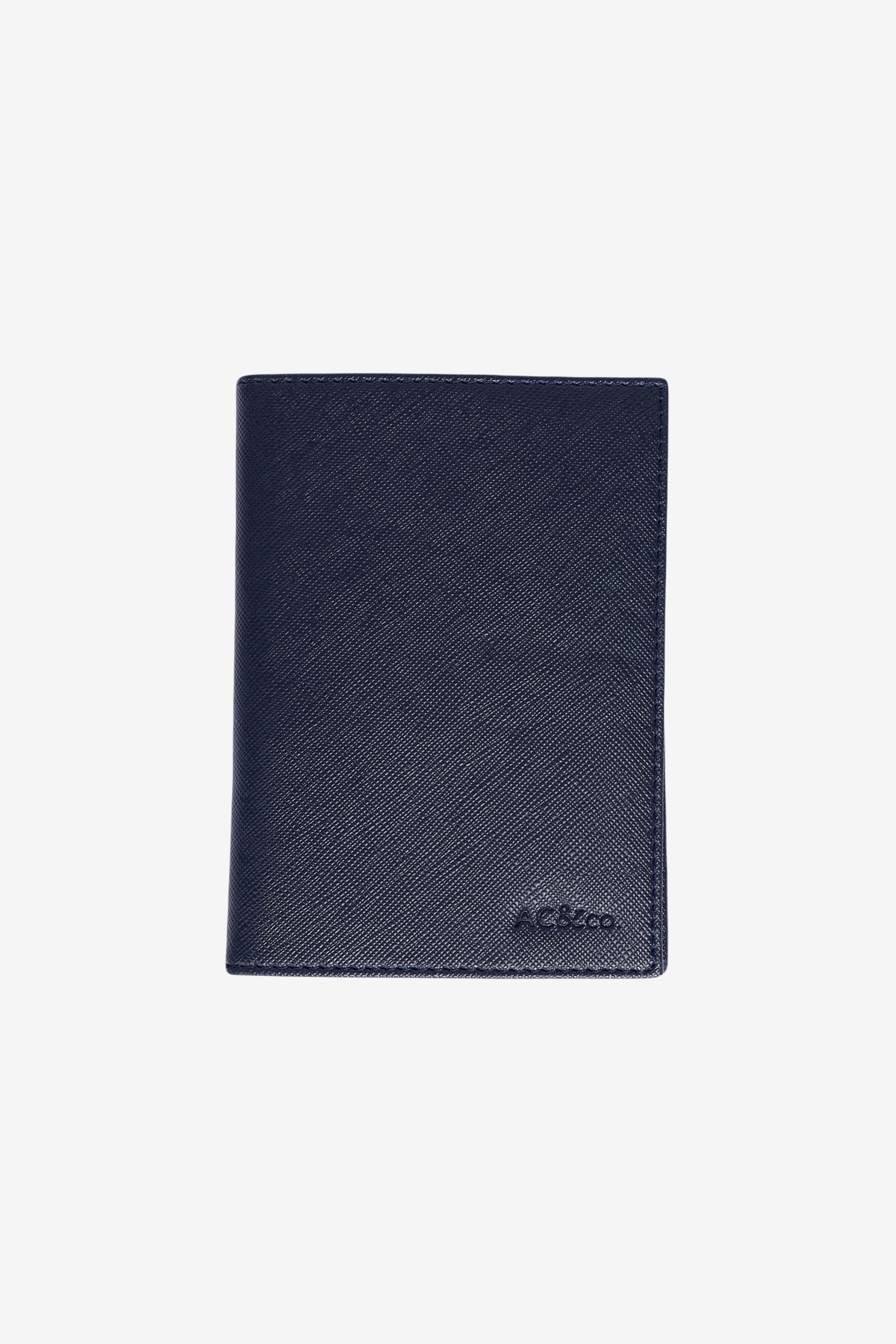 AC&Co / Altınyıldız Classics Erkek Lacivert Suni Deri El Yapımı Pasaportluk