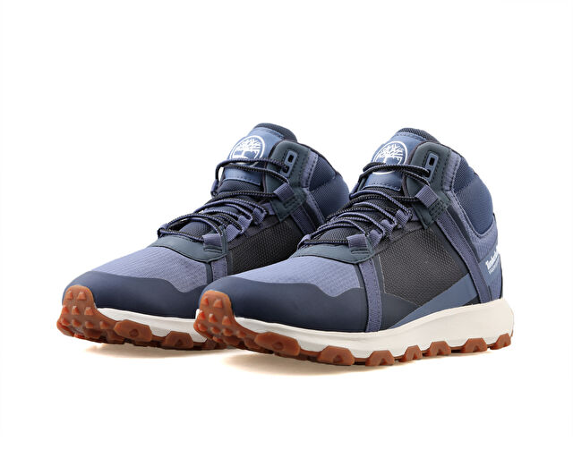 Timberland Winsor Trail Low Lace Up Wp Erkek Trekking Botu TB0A41W7EJK1 Mavi görsel 3