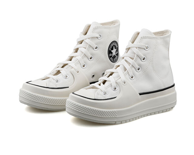 Converse Chuck Taylor All Star Construct Kadın Günlük Ayakkabı A02832C Beyaz görsel 3