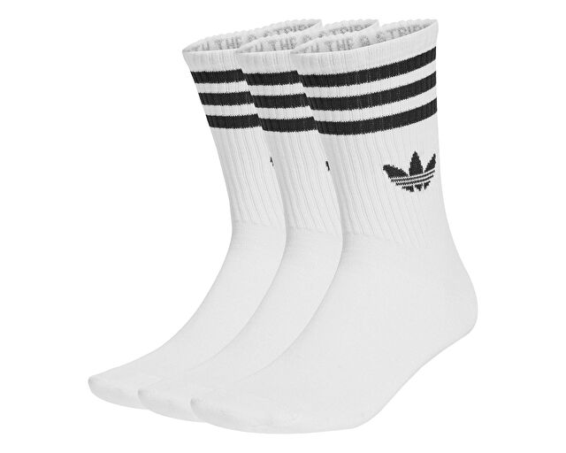 Adidas 3S Crew S 3P Çorap (3 Çift) JV7401 Beyaz