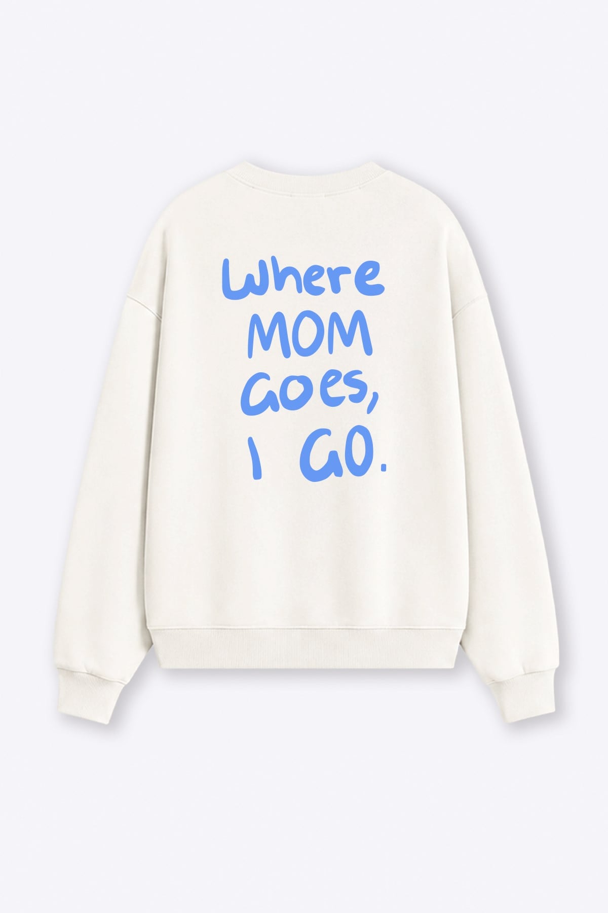 Monila Kadın Premium Kumaş 3 İplik Şardonlu Sırt Baskılı Sweatshirt