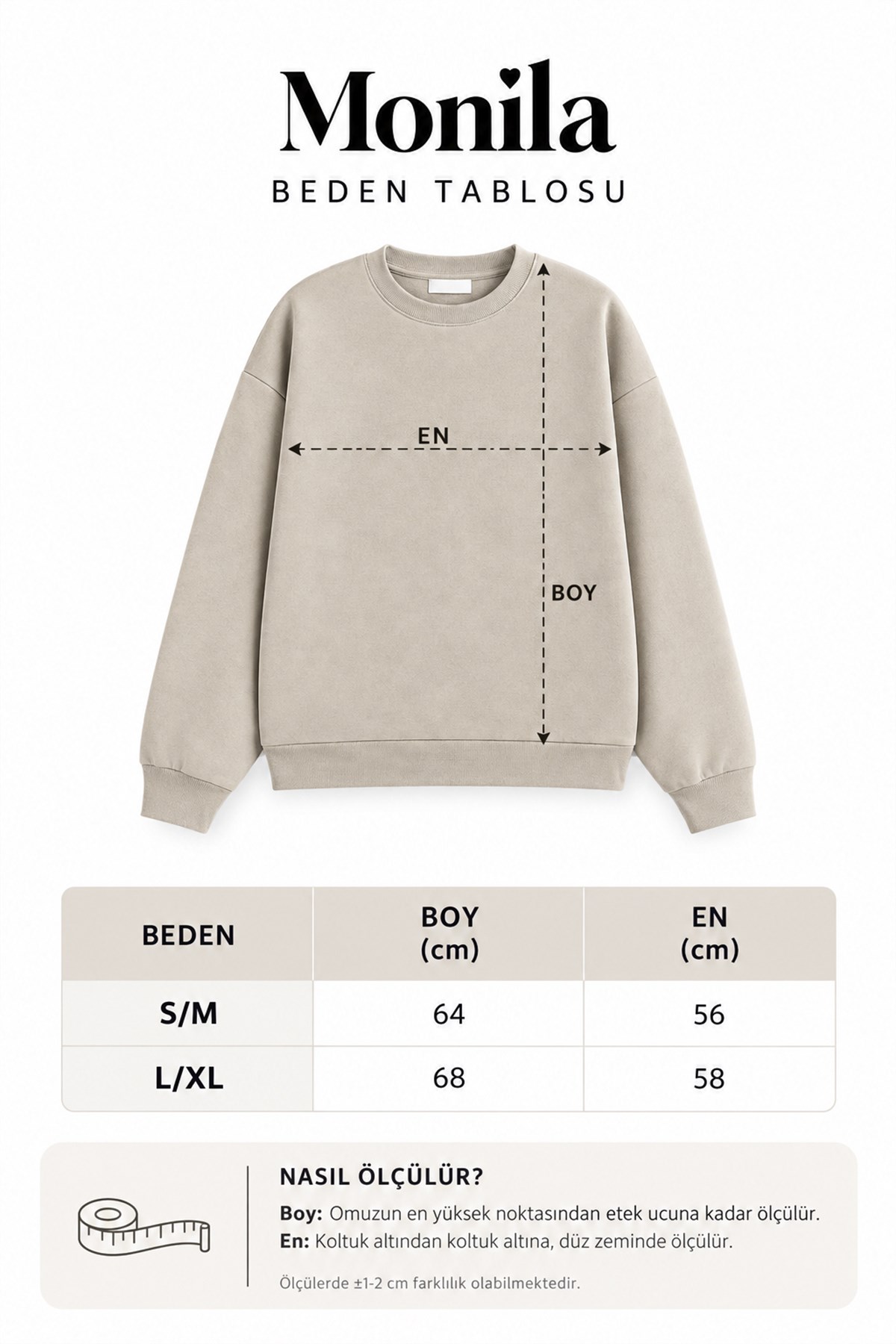 Monila Kadın Premium Kumaş 3 İplik Şardonlu Kedi Baskılı Sweatshirt görsel 3