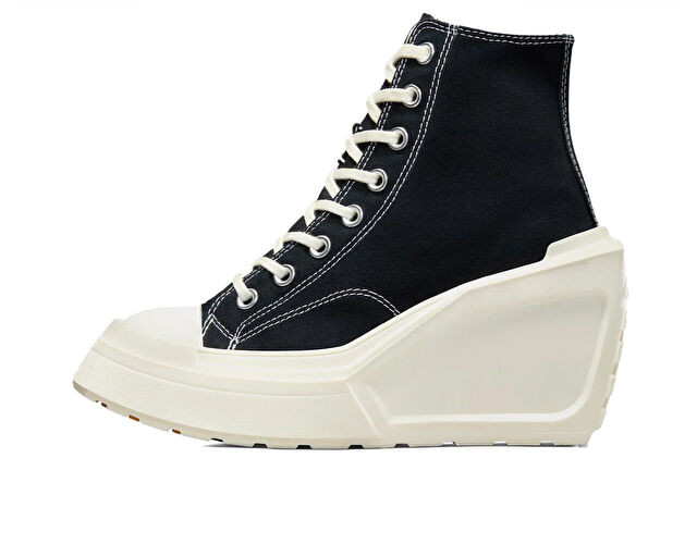 Converse Chuck 70 De Luxe Wedge Hi Kadın Günlük Ayakkabı A06478C Siyah görsel 2