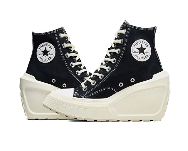 Converse Chuck 70 De Luxe Wedge Hi Kadın Günlük Ayakkabı A06478C Siyah görsel 5