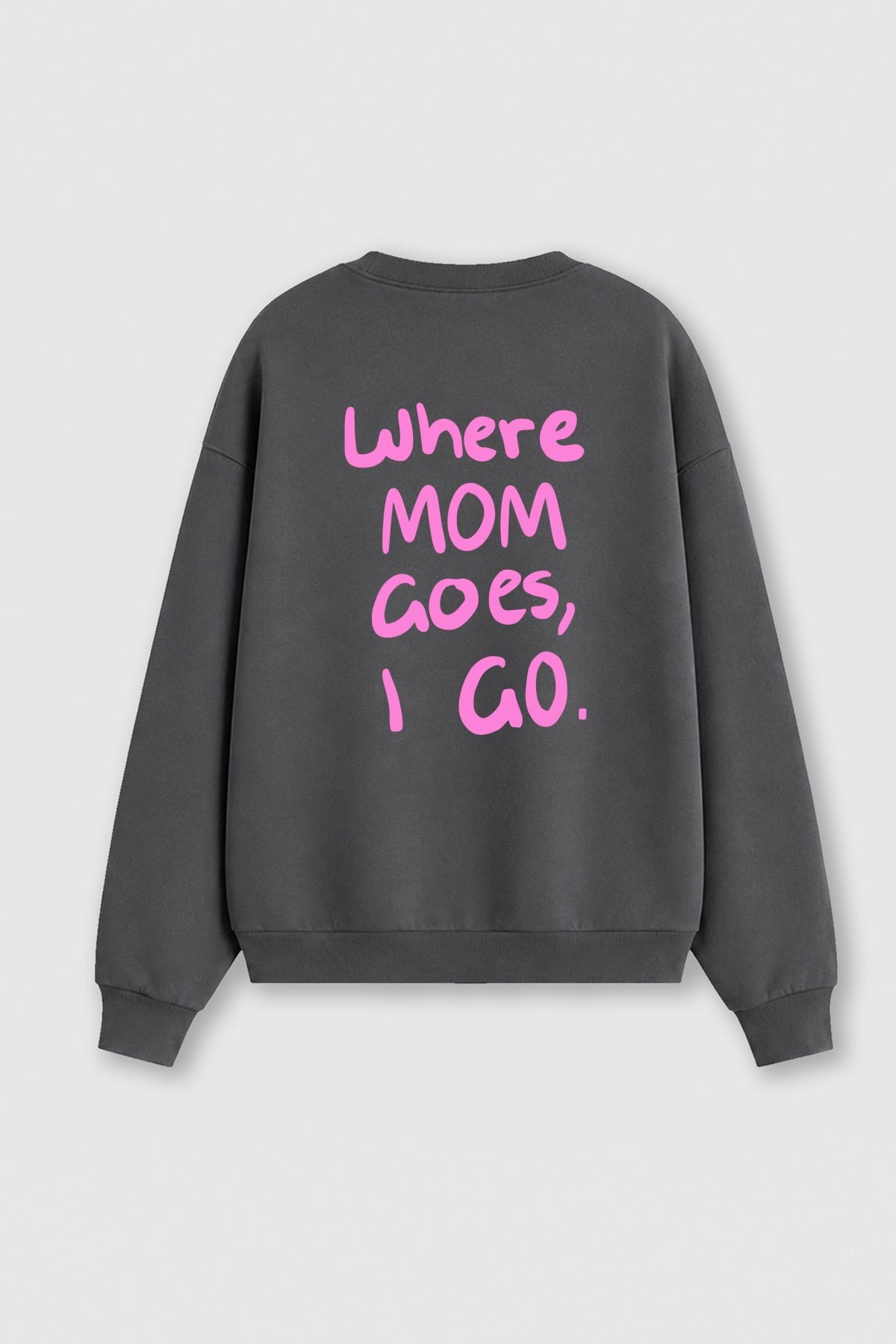 Monila Kadın Premium Kumaş 3 İplik Şardonlu Sırt Baskılı Sweatshirt