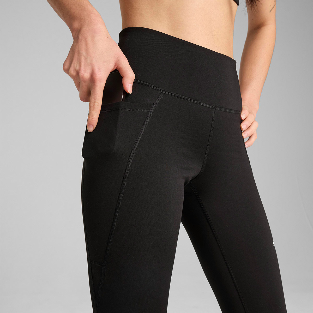Puma Tad Essential High Waist 7/8 Kadın Siyah Tayt görsel 3