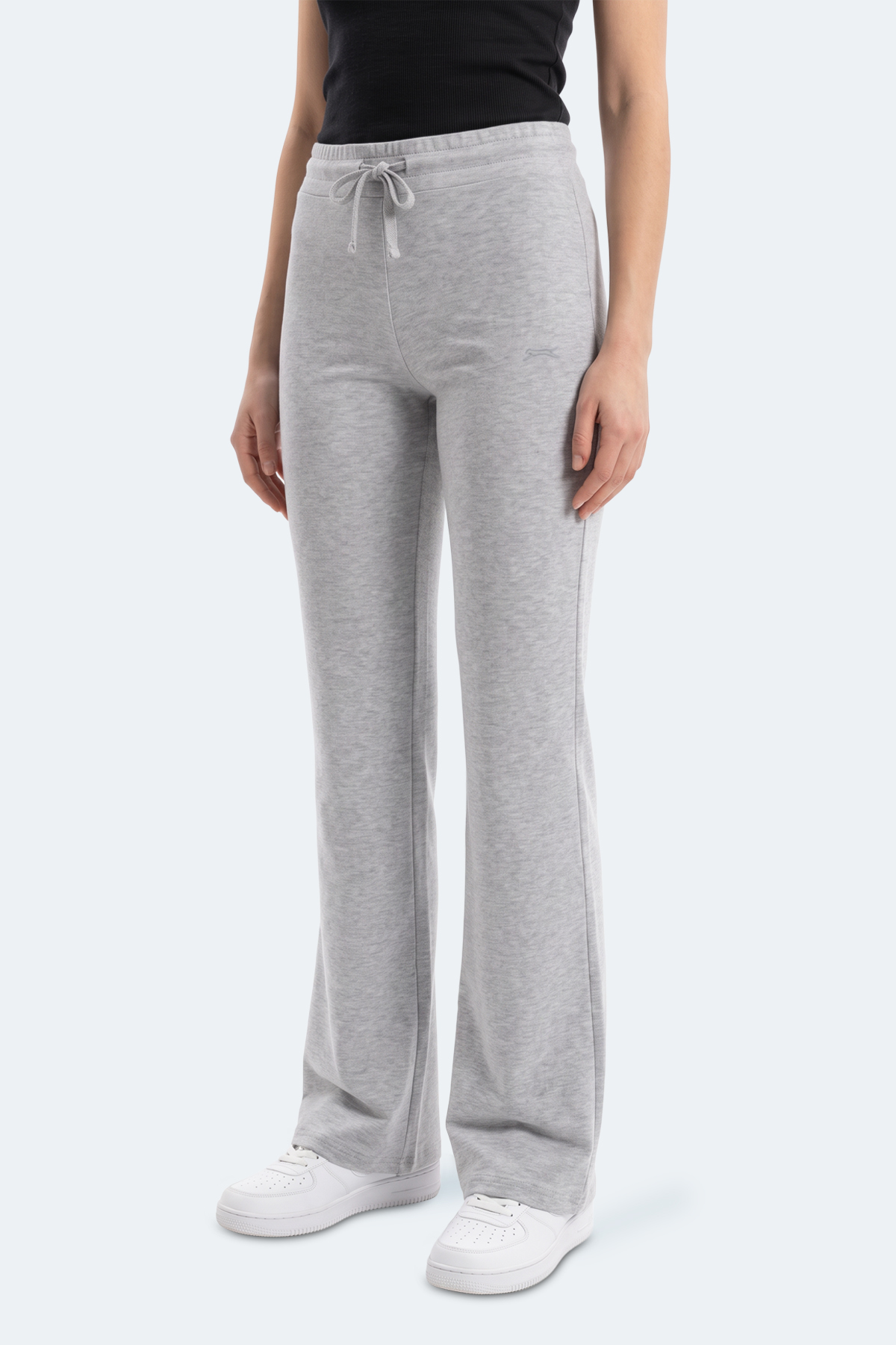 SLAZENGER KEXA I Kadın Bol Paça Flare Gri Pantolon