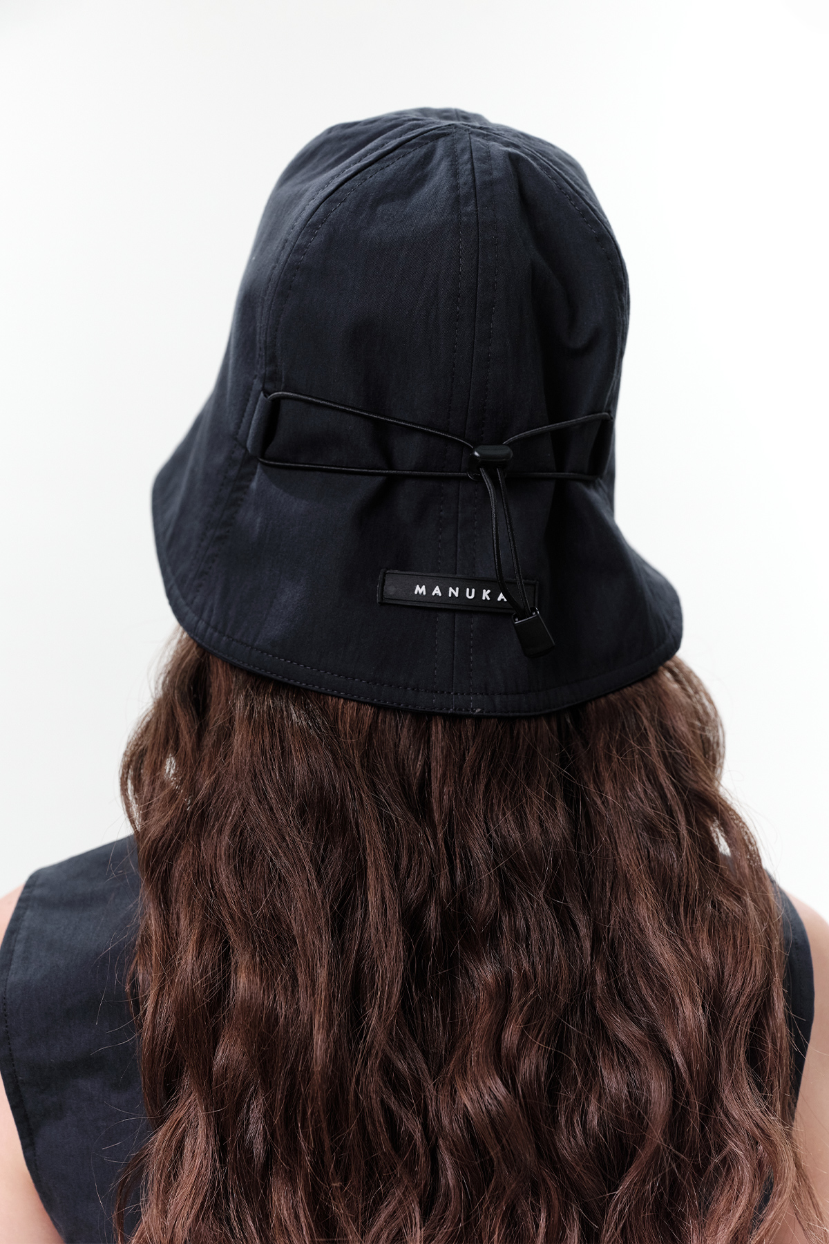 Manuka Lastik Detaylı Bucket Şapka Lacivert görsel 3
