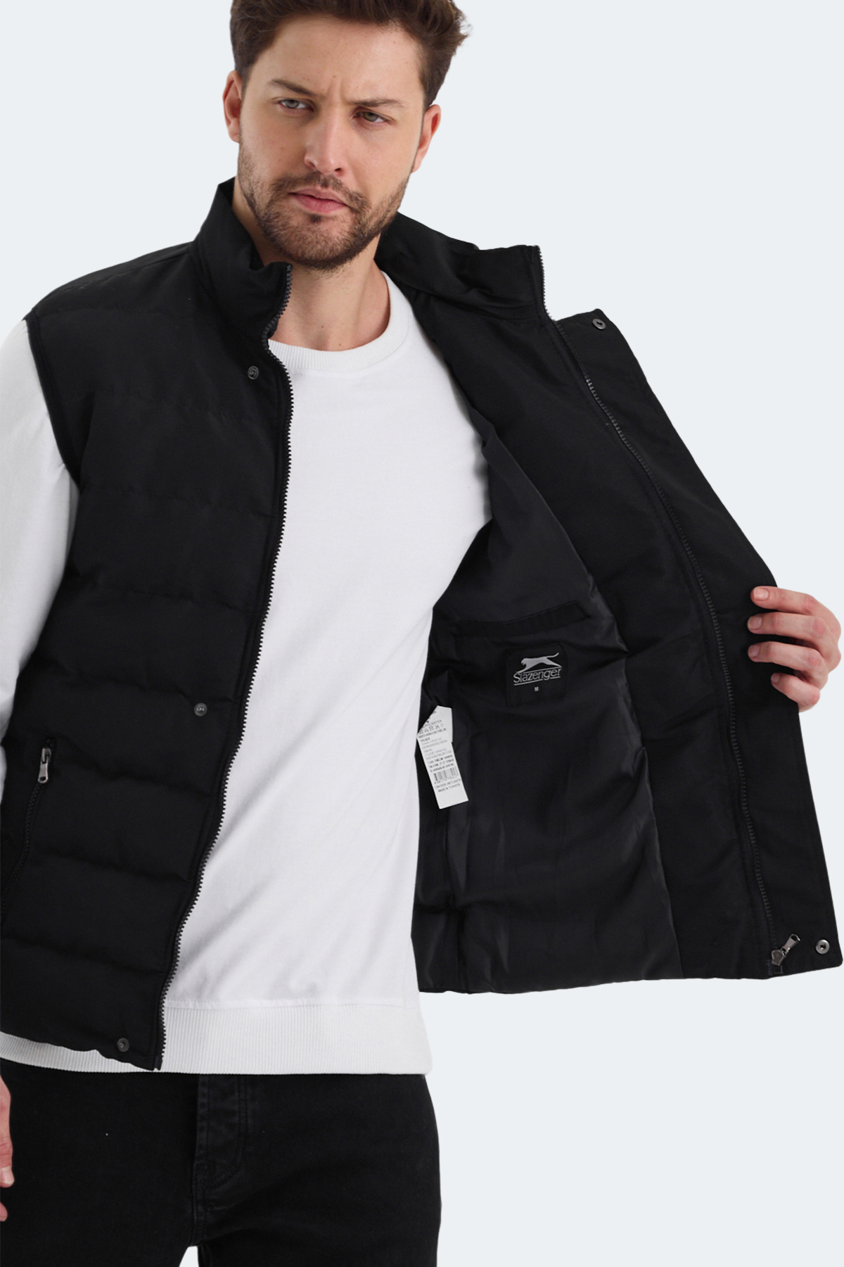 SLAZENGER ZULA Erkek Yelek Siyah görsel 6