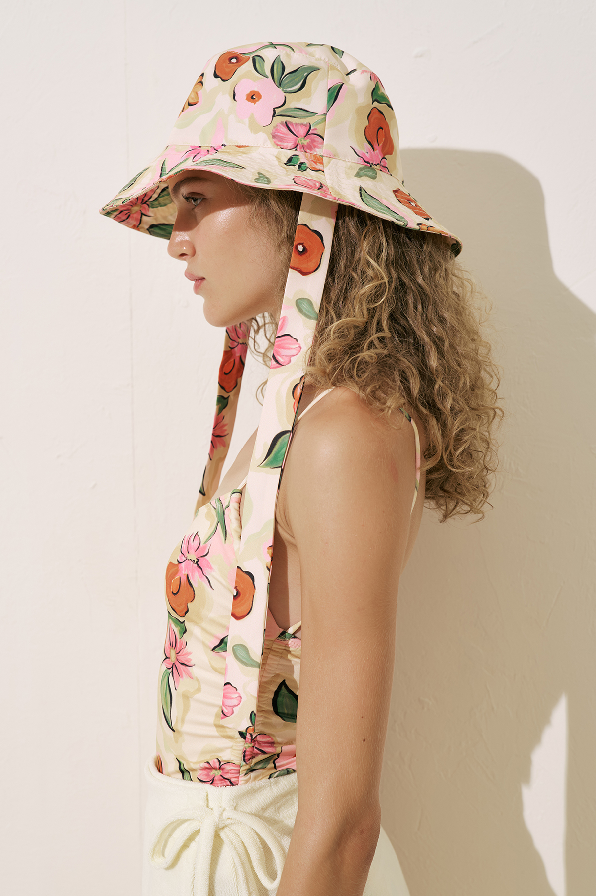 Manuka Bağlamalı Bucket Şapka Pure Floral görsel 4