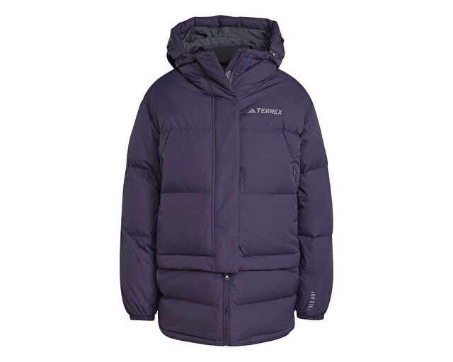 Adidas Terrex Xpl W Goose Jkt Kadın Outdoor Montu IX7930 Mor görsel 4