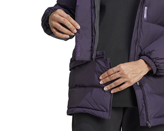 Adidas Terrex Xpl W Goose Jkt Kadın Outdoor Montu IX7930 Mor görsel 6