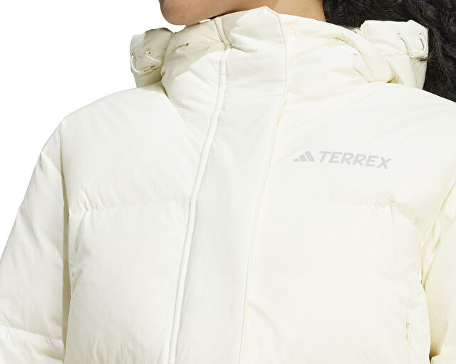 Adidas Terrex Xpl W Goose Jkt Kadın Outdoor Montu IX7929 Krem görsel 7