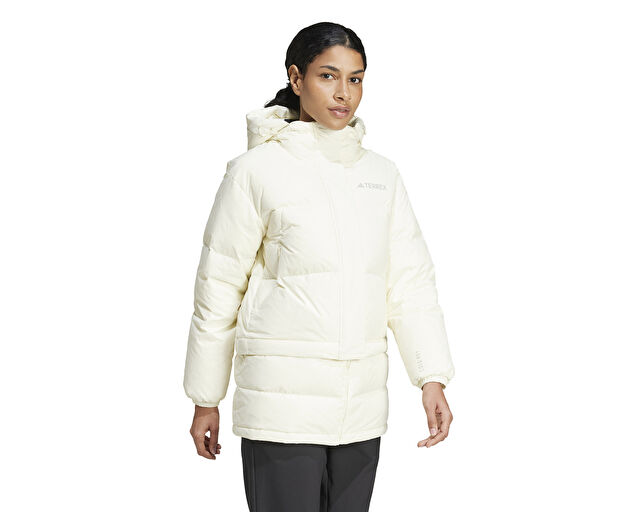 Adidas Terrex Xpl W Goose Jkt Kadın Outdoor Montu IX7929 Krem görsel 3