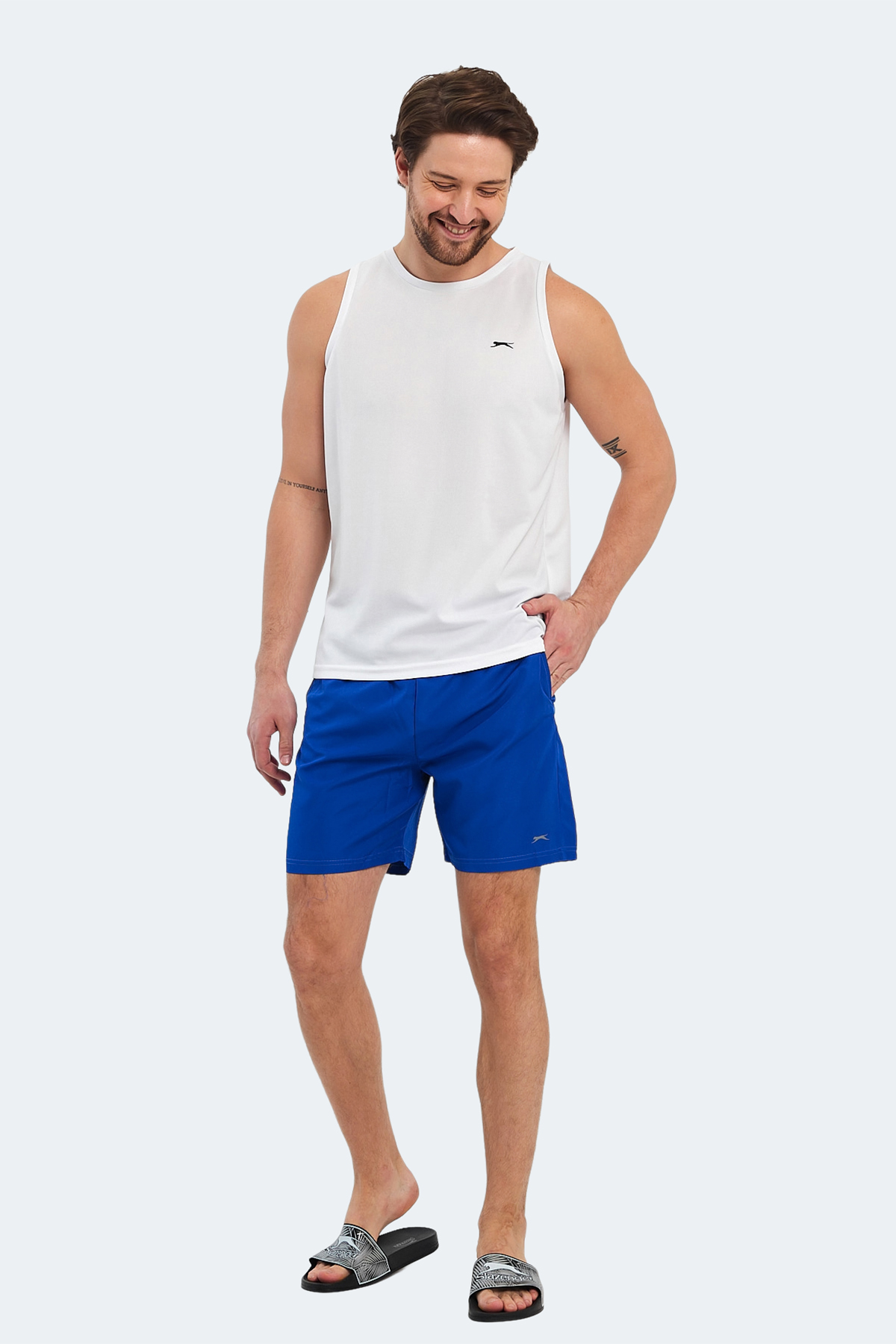 SLAZENGER RABI Erkek Mayo Saks Mavi görsel 7