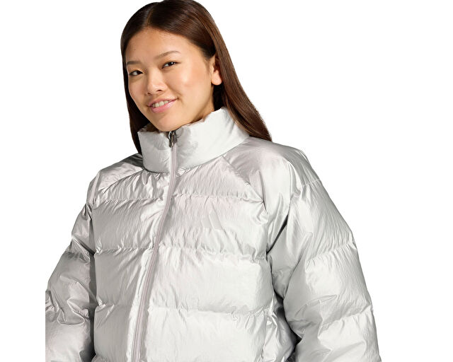 Adidas W Holiday D Jkt Kadın Günlük Mont JM9197 Gri görsel 5