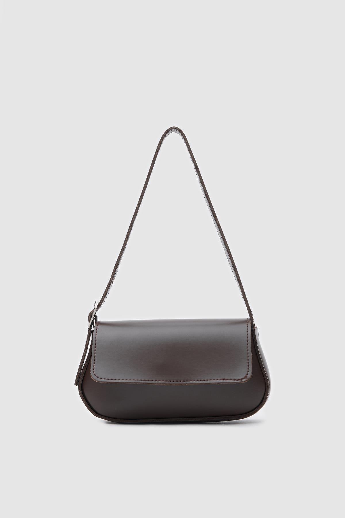 Shulebags Mirage Baget Çanta Acı Kahve