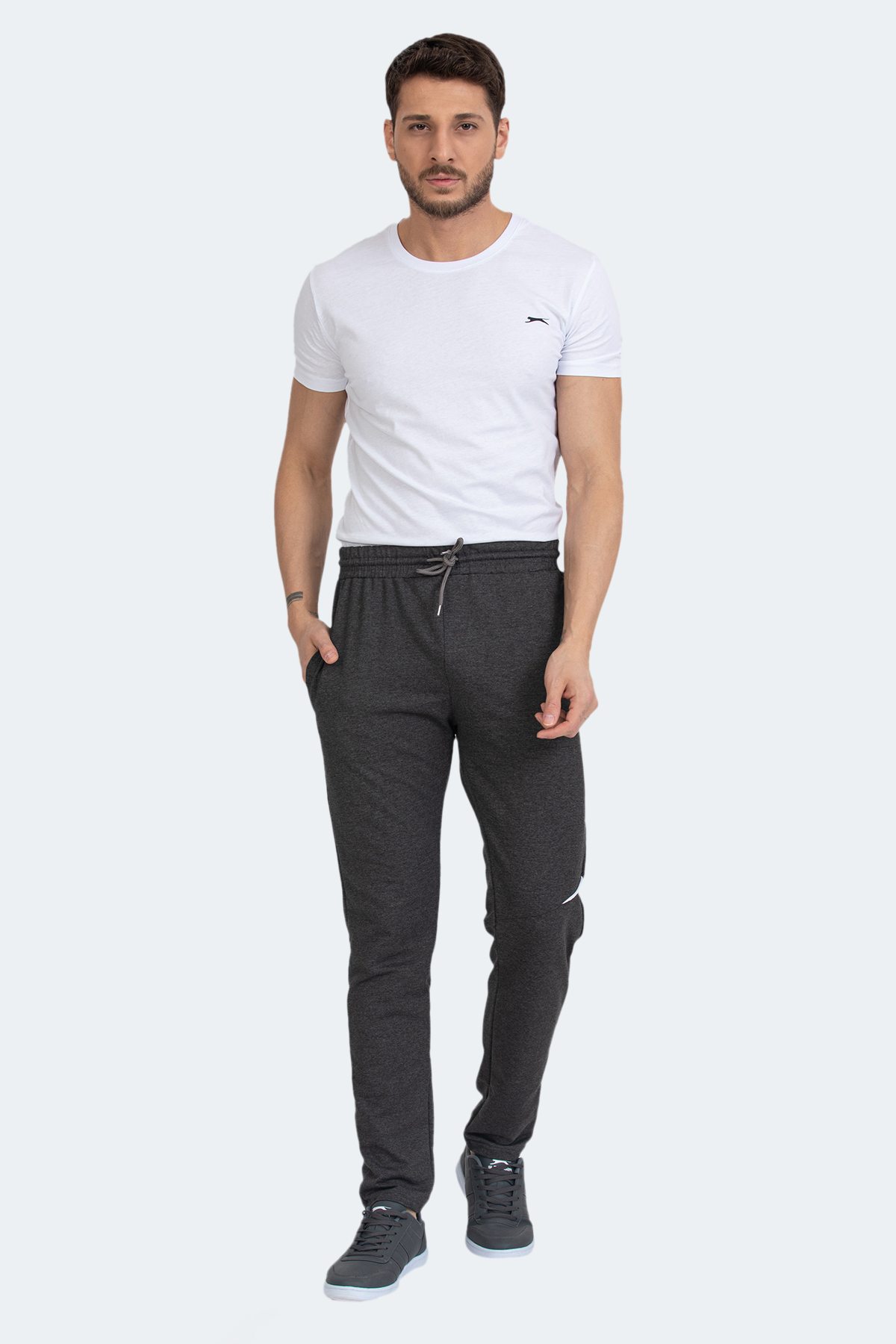 SLAZENGER PAPA Erkek Eşofman Altı Koyu Gri görsel 7