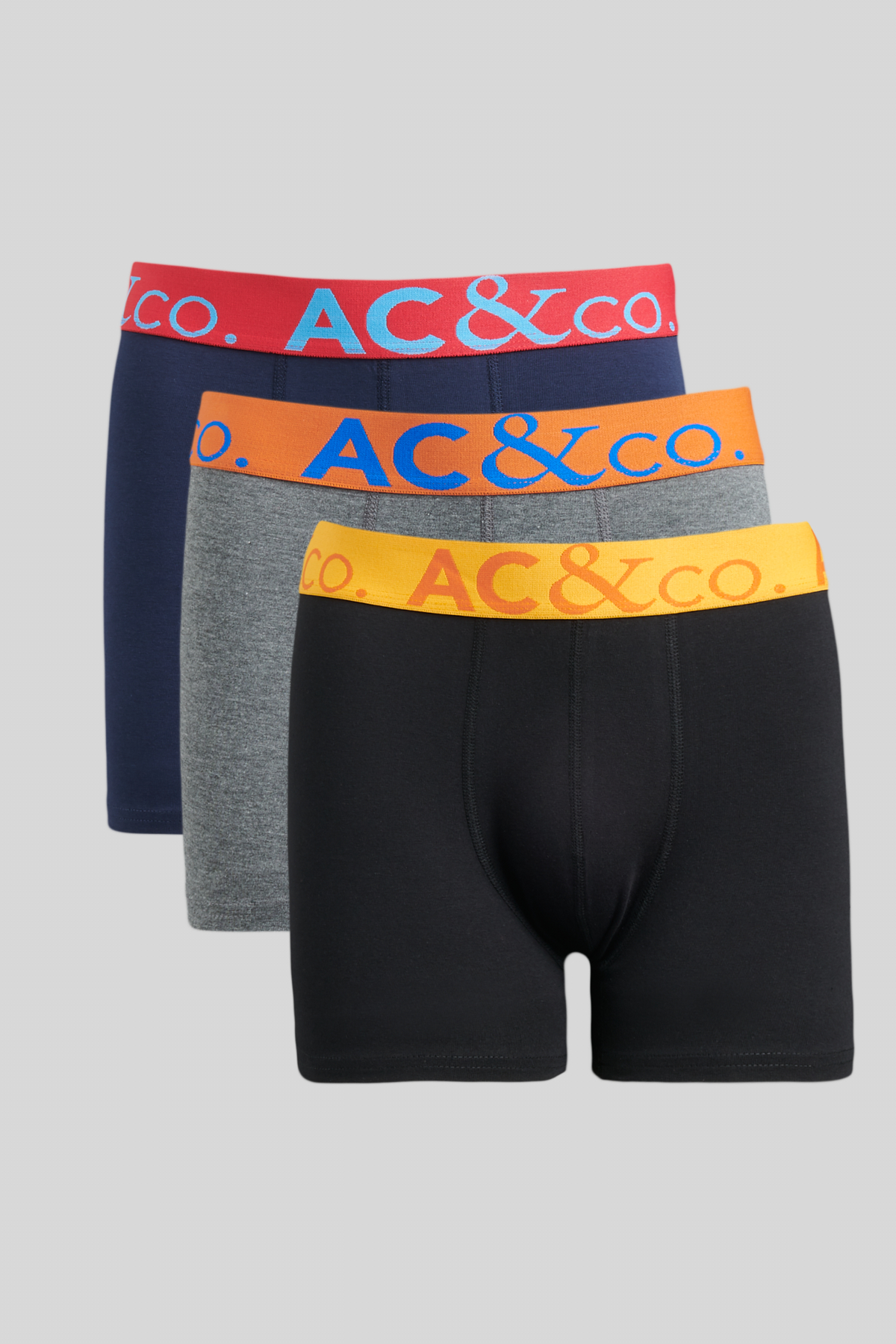 AC&Co / Altınyıldız Classics Erkek SIYAH-LACI-ANTRASIT 3'lü Boxer Paketi