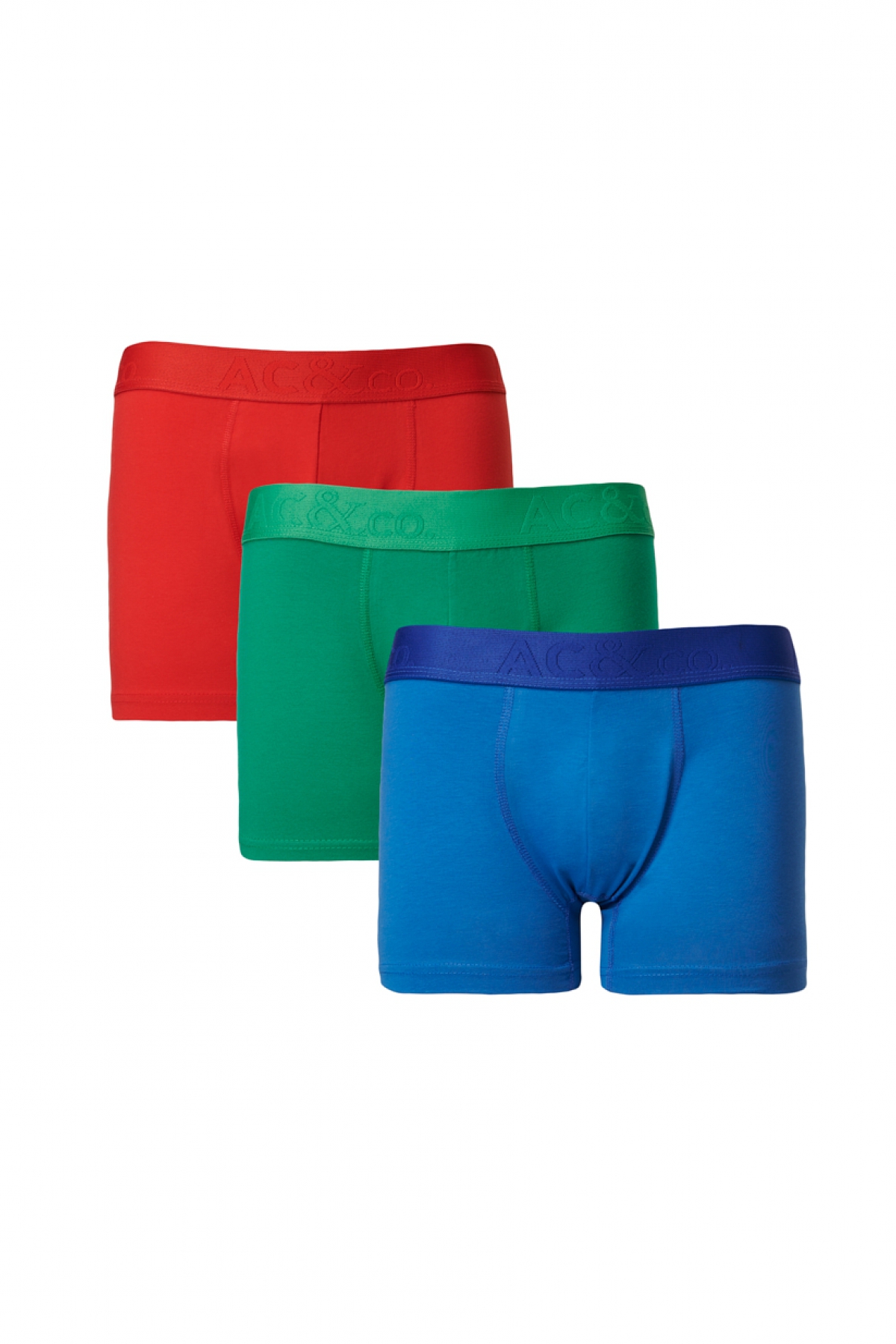 AC&Co / Altınyıldız Classics Erkek Saks-Kırmızı 3lü Boxer Paketi