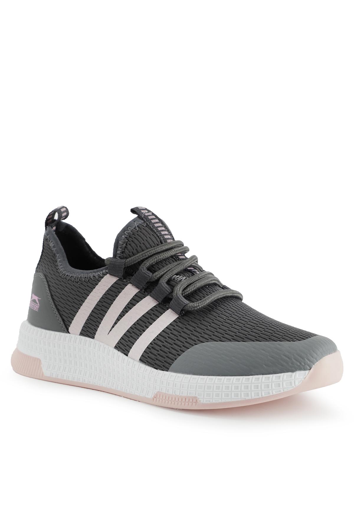 SLAZENGER TUESDAY I Kadın Koyu Gri / Pembe Koşu & Yürüyüş Spor Ayakkabısı görsel 2