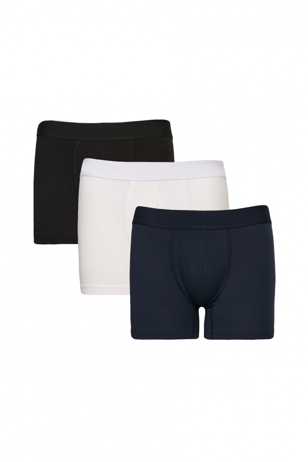 AC&Co / Altınyıldız Classics Erkek Beyaz-Lacivert 3lü Boxer Paketi