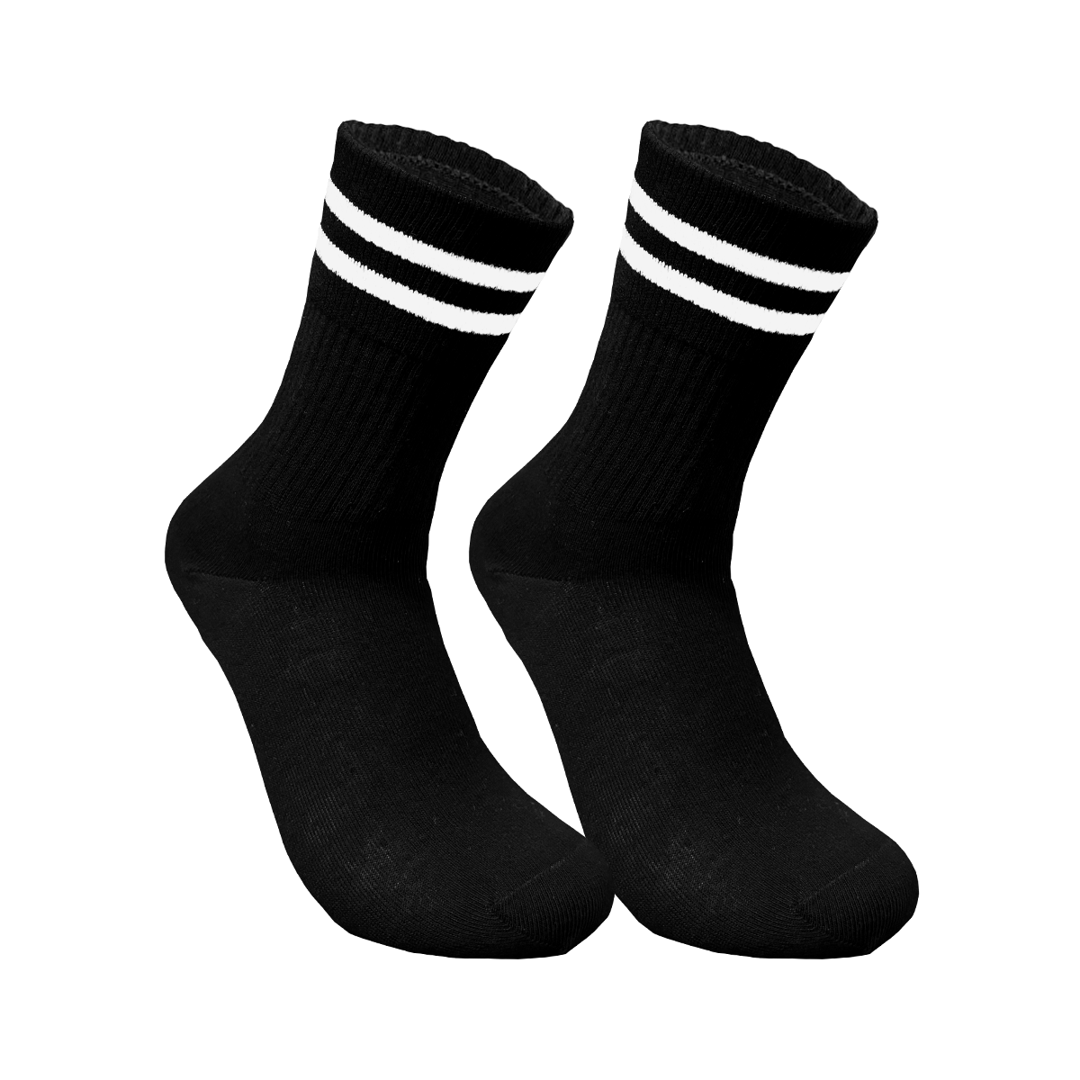 Skadi Mons Tennis 2 Parça Unisex Siyah Soket Çorap
