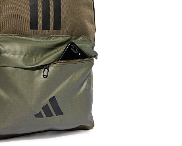 Adidas Clsc Bars 3S Sırt Çantası-En: 31 cm, Boy: 44 cm, Derinlik: 15 cm IS7042 Haki görsel 5