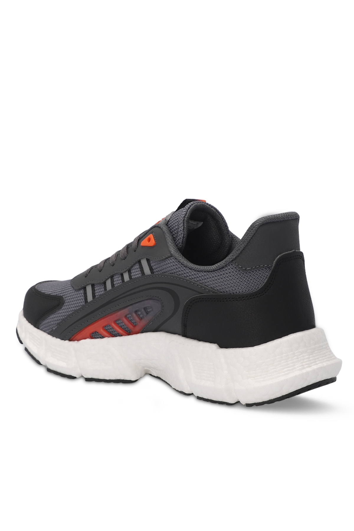 SLAZENGER ZIPLINE Erkek Sneaker Ayakkabı Koyu Gri / Turuncu görsel 3